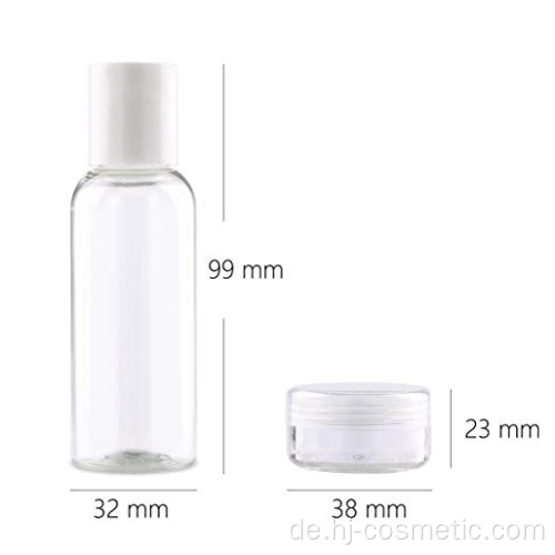 Plastikreiseflaschen leerer Satz 10pcs kosmetische Reisegröße auslaufsicher
